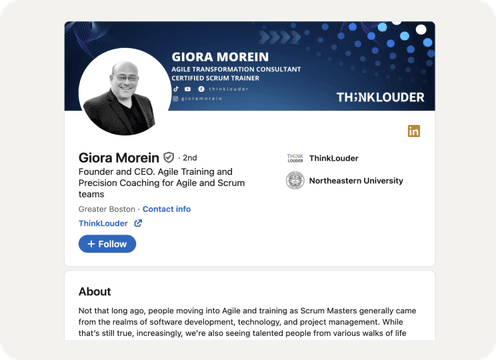 Custom LinkedIn 'About'